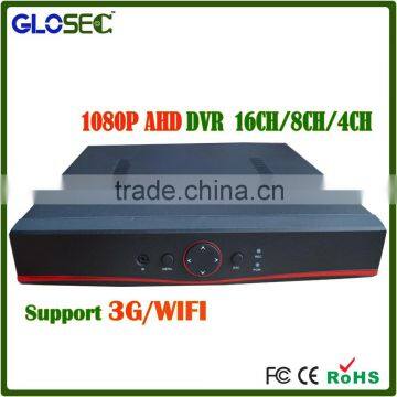 Hot high quality 1080P cctv dvr support 3g wifi h.264 8ch security dvr