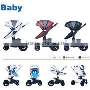 2016 Luxury Leather Baby Stroller, Hot Selling Baby Stroller 3 in 1 With EN Certificate Quality Choice Most Popular photo-2