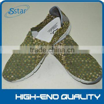 soft sole casual shoes men pure hand woven shoes convenient erection shoes