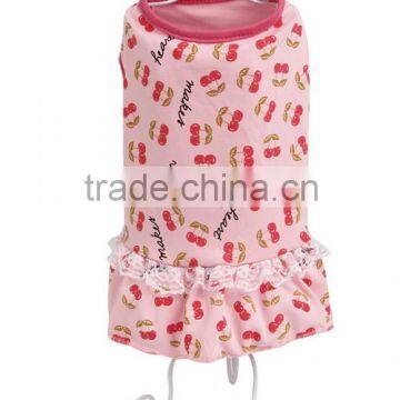 Cherry design superior quality female dog coat