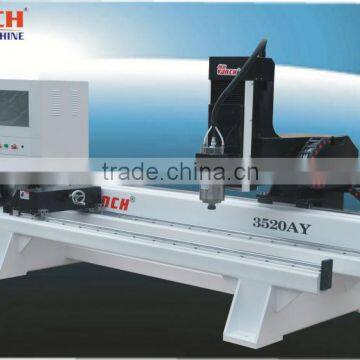 Cylindrical dimensional sculpture cnc router FANCH 3520AY