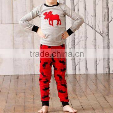 Wholesale Cozy Warm Printed Boys' Cotton Pajama Set