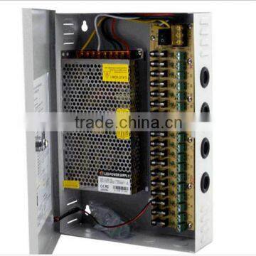 Power Supply Distribution Box - 12V DC 9 channels High Output 30 Amps, Resettable PTC Fuse