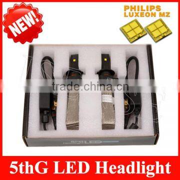 5th generation led headlight fanless copper braid cooling headlight bulb