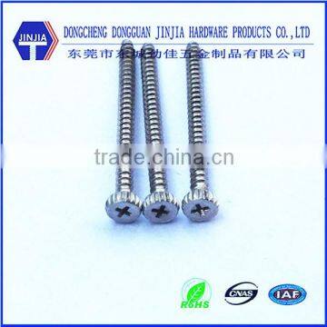 thread forming phillips cheese head screw 2mm knurled screws sus304