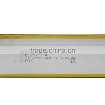 High Capacity li Polymer Rechargeable 3.7v 2000mah Battery for Power Bank Charger photo-4