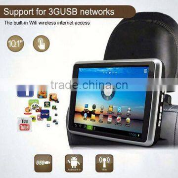 Chelong Free 10.1inch Touchscreen Android 4.2.2 Support Wifi 3GUSB Networks auto lcd headrest