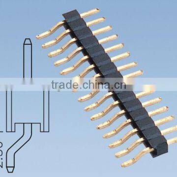 1.27mm Pin Header Single Row Horizontal SMT H=2.5