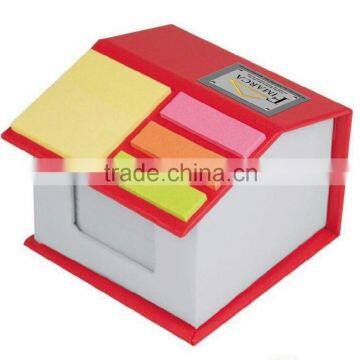 house shape paper note cube