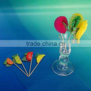 High quality wooden toothpicks disposable decorative fruit toothpicks pub tools