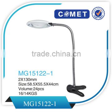 China MG15122-1 Flexible Neck Desktop Magnifier with Clip