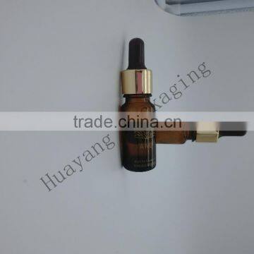 oil small glass bottle dark amber glass botttle in 10ml skin care bottle