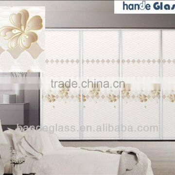 Ultra clear art glass door / Sliding door