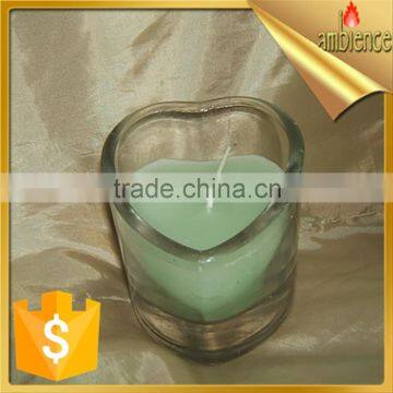 Decoration Candle Heart Shaped Wedding Candle Glass Jar Candle photo-3