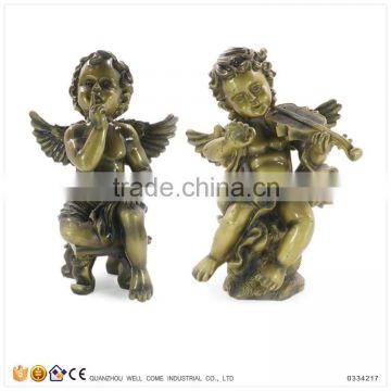 Cheap Customized Garden Decor Violin Musician Statues Large Angel Statues