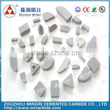 factory price Cemented carbide brazed tips for stainless steel