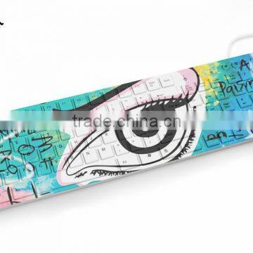 dropship high quality sublimated heat transfer keyboard with pictures