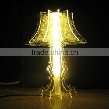 2012 Hot Sale Acrylic Table Lamp/ Clear Acrylic LED Light