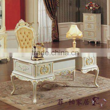Hand Carved Home Furniture European Company Writing Desk -luxury Furniture Italy Design photo-2