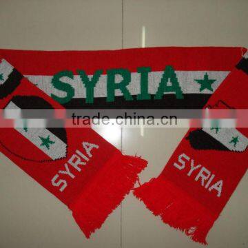 World cub high quality knitted custom fans scarf