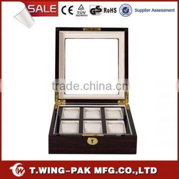 Customized, Made in China, for 6 Watches' Storage and Display, Wooden, Velvet Watch Box photo-2