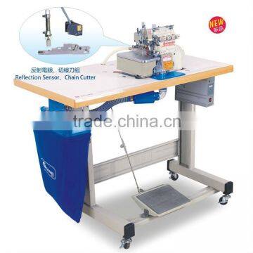 Automatic Chain Cutter & suction device & Servo motor with over-lock machine