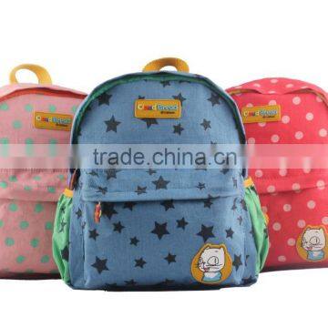 Breathable Amd Bright Cotton Material Durable Girls and Boys School Bag photo-2