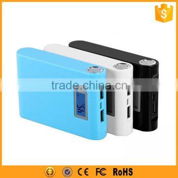 Alibaba High Capacity Flashlight 8800mAh Manual Power Bank with Digital display