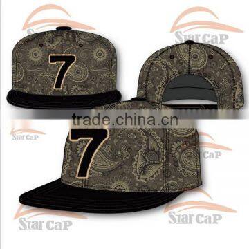 ADJUSTABLE NEW DESIGN FULL PRINTING SNAPBACK HATS WHOLESALE CUSTOM HAT