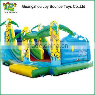 monkey inflatable animal castle slide.outdoor jungle inflatable slide