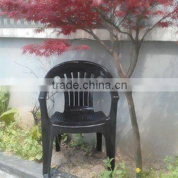 Plastic reclining garden chairs