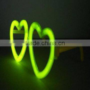 hart shape glow stick light eyeglasses glow in the dark glasses