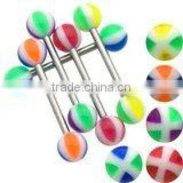 Acrylic Body Piercing Jewelry,UV Acrylic Eyebrow Ring