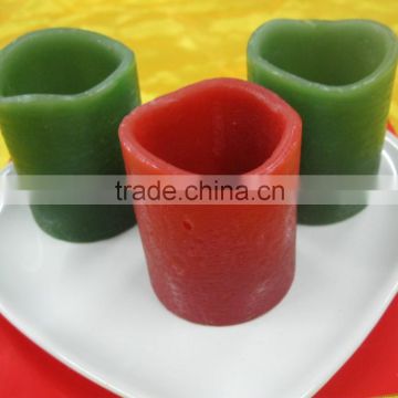 flameless colored wax shell led votive candle