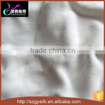 100%silk white color 40mm dyed silk crepe de chine fabric