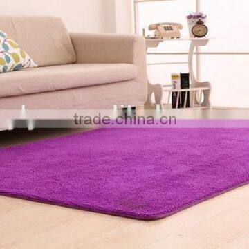 Attractive yoga purple coral fleece carpet