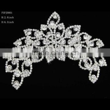 2015New Fancy Clear Rhinestone Sewing Costume Dress Applique