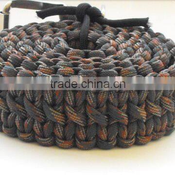 New Design Custom Adjustable Survival Belt 550lb Outdoor Camping Paracord Belt