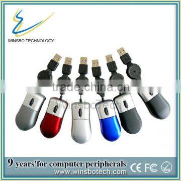 High Quality Retractable USB Mini Optical Mouse/mini cute mouse/usb optical mouse m200