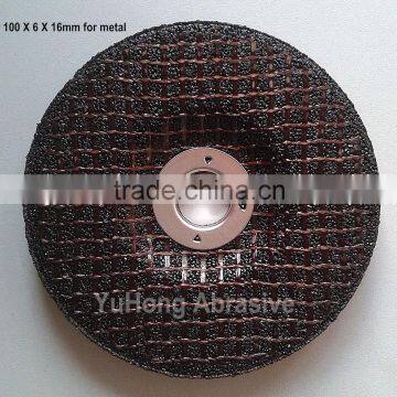 reinforced t27 depressed grinding wheel for metal steel stainless steel shipyard industry