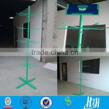 5 tiers flexible rotating iron display stands with hooks from Guangzhou Manufacturer