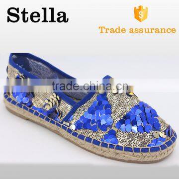 ladies wholesale china flat leather laces flat shoe