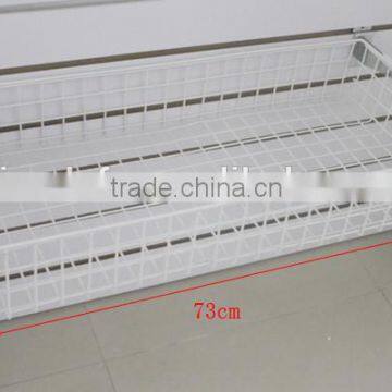 Powder Coat Metal Wire Basket Supermarket Storage Basket photo-4