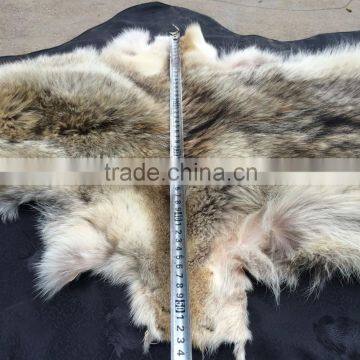 China Wholesale Raw Wolf Fur / Real Wolf Fur Skin / Natural Wolf Pelt photo-5