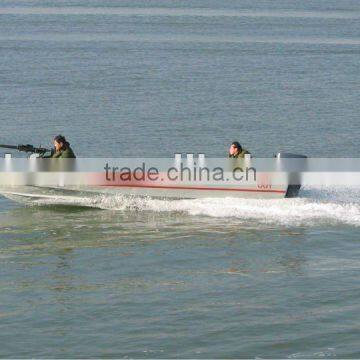 6M fiberglass outboard assault boat with engine