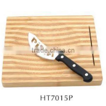 Pizza Knife & Bamboo Cutting Board