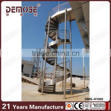 outdoor spiral metal stairs railing deisgn for staircase