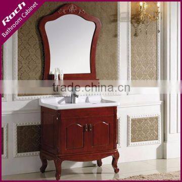 ROCH 119 Hot Sale Oak Wood Bathroom Cabinet Bathroom Furniture