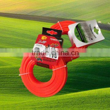 YiWu Fluorescent nylon line Garden tools Nylon grass manual grass cutter line wisted nylon mason line