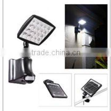 20 LED PIR Solar Wall Light with 3600MAH Battery